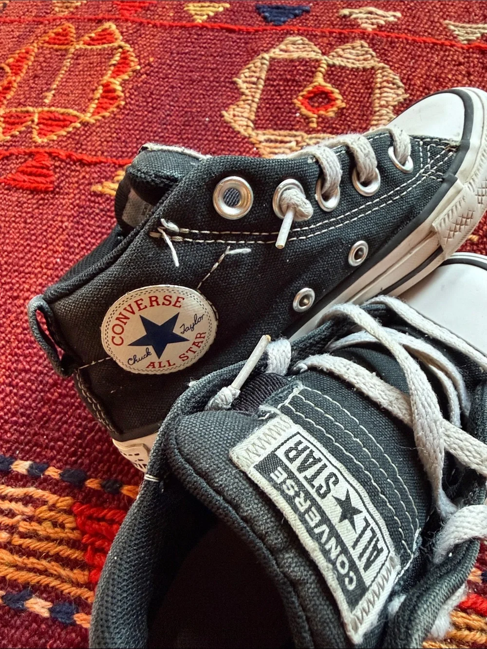 Converse Kids Black & White High-Top Sneakers